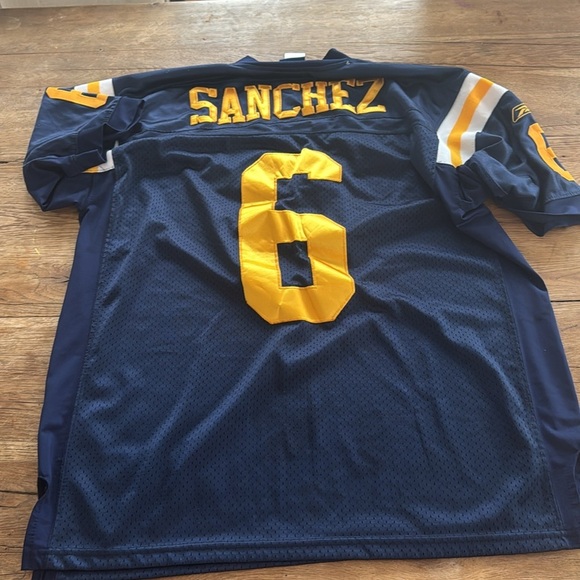 Reebok New York Jets Jersey Mark Sanchez NFL 50th Anniversary Edition - Picture 7 of 9